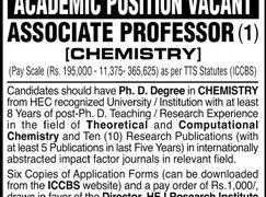 International Center For Chemical and Biological Sciences University of Karachi Jobs 2020
