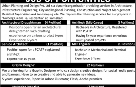 Urban Planning and Design Pvt Ltd Islamabad Jobs 2020