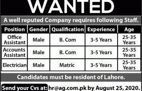 Associated Group Lahore Jobs 2020