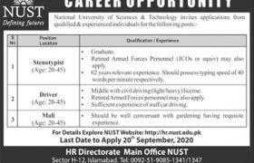 NUST Islamabad Jobs 2020