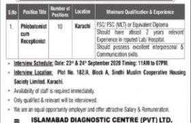 Islamabad Diagnostic Center Pvt Ltd Jobs 2020