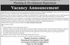 Planning & Development Department KPK Jobs 2020