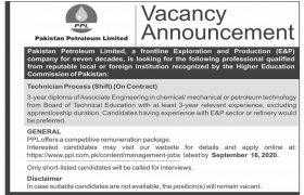 Pakistan Petroleum Limited PPL Jobs 2020