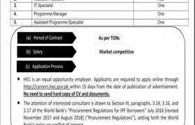 HEC Pakistan Jobs 2020