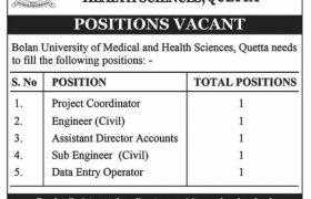 BUMHS Quetta Jobs 2020