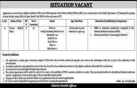Health Department Islamabad Jobs 2020