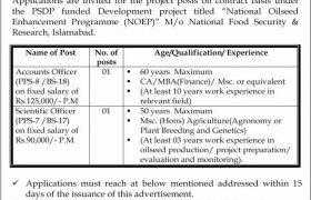 Pakistan Oil Seed Development Board Jobs 2020