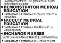 Sharif Medical City Hospital Jobs 2020