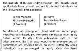 IBA Karachi Jobs 2020