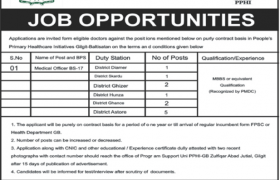 PPHI Gilgit Baltistan Jobs 2020