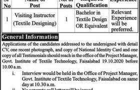 TEVTA Faisalabad Jobs 2020