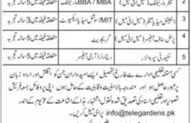 Telegardens Islamabad Jobs 2020