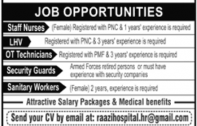 Raazi Hospital Rawalpindi Jobs 2020