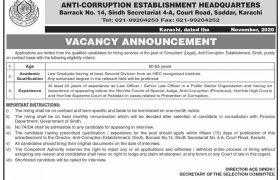 Anti-Corruption Headquarters Jobs 2020