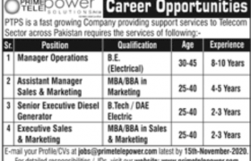Prime Telepower Solutions Jobs 2020