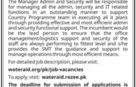 WaterAid Islamabad Jobs 2020
