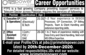 Prime TelePower Solutions Jobs 2020