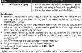 Pak-Emirates Military Hospital Rawalpindi Jobs 2020