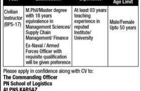PNS Logistics Karachi Jobs 2020