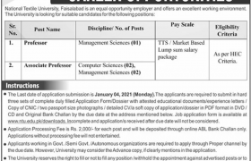 NTU Faisalabad Jobs 2021