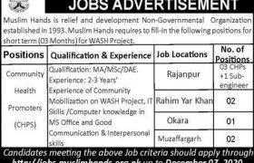 Muslim Hands Punjab Jobs 2020