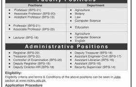 Mir Chakar Khan Rind University Jobs 2020