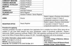University of Lahore Jobs 2021