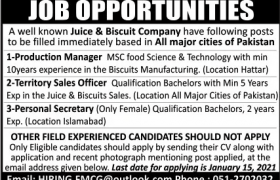 Juice & Biscuit Company Jobs 2021