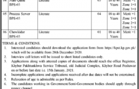 KPK Services Tribunal Peshawar Jobs 2021