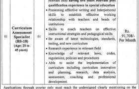 Special Education Department Punjab Jobs 2021