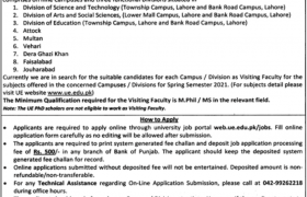 University of Education Lahore Jobs 2021