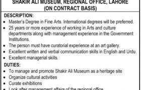 Shakir Ali Museum Lahore Jobs 2021