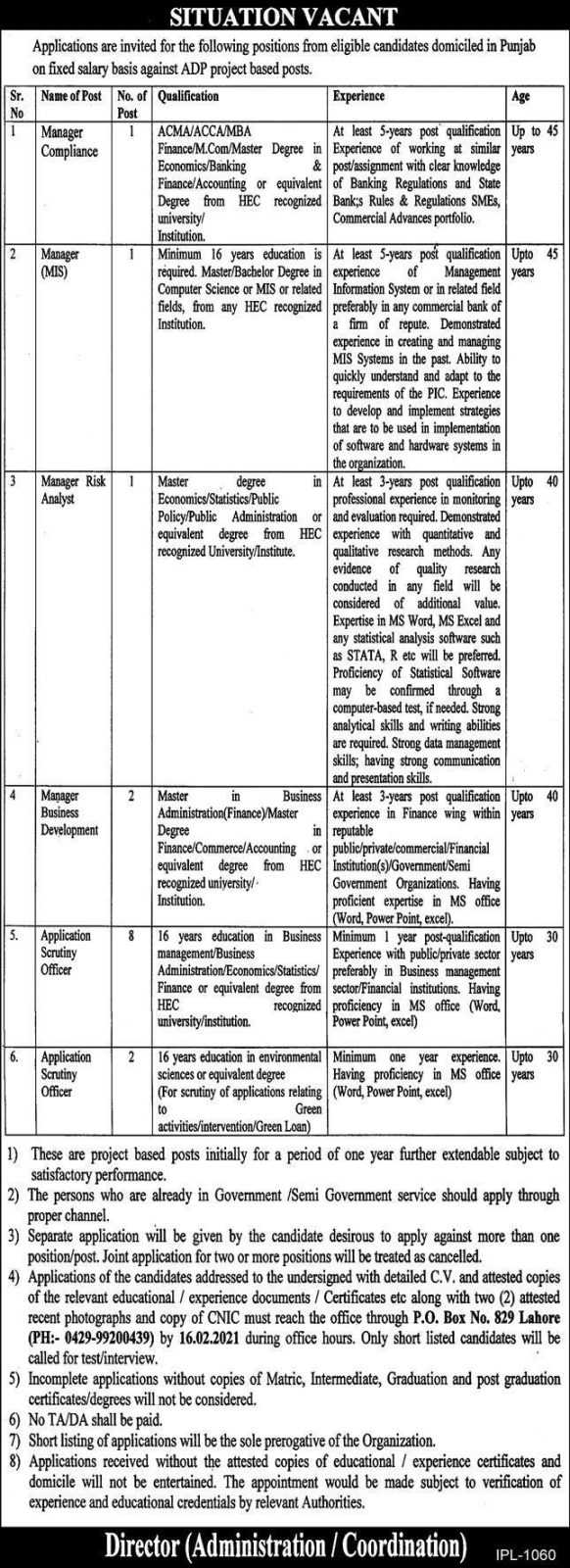 Government of Punjab Jobs 2021 - Latest Jobs In Pakistan