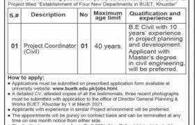 BUET Khuzdar Jobs 2021