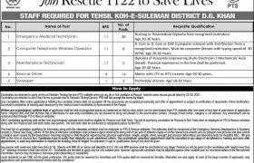 Rescue 1122 DG Khan Jobs 2021