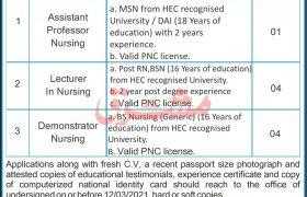 PIHMS Peshawar Jobs 2021