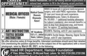 Hamza Foundation Lahore Jobs 2021