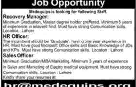 Medequips Lahore Jobs 2021