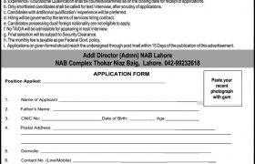 National Accountability Bureau Lahore Jobs 2021