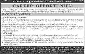 Jobs in Liaquat National Hospital Karachi 2021