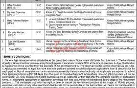 Directorate General of Fisheries Peshawar Jobs 2021