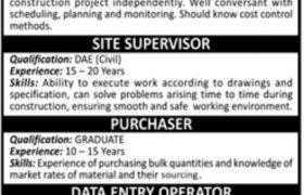 Construction Staff Jobs in Karachi 2021