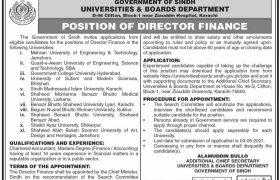 Sindh Universities & Boards Department Jobs 2021