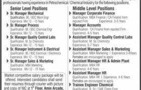 NIMIR Chemicals Pakistan Limited Jobs 2021