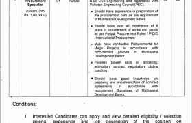 Jobs in Rawalpindi Development Authority 2021