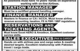 Airline Jobs in Karachi 2021
