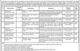 Jobs in Directorate of Health Services Sindh 2021