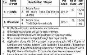 Jobs in POL Depot Army Services Corps Kharian 2021