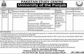 Jobs in Pakistan Study Center Lahore 2021