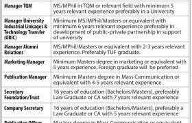 Jobs in The University of Faisalabad 2021